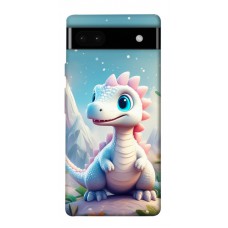 TPU чохол Demsky Білий дракоша для Google Pixel 6a