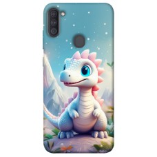 TPU чохол Demsky Білий дракоша для Samsung Galaxy A11