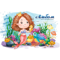 Альбом для малювання А4, 8 аркушів, 100 г/м², на скобі, захисний лак, дизайн 22116-22119