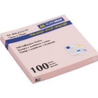 Блок для нотаток, 76x76 мм, 100 аркушів, 4 шт. в упаковці (В асортименті)