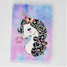 Блокнот пухнастий "unicorn" а5, p80 70g mix, 1шт/етик