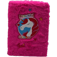 Блокнот пухнастий Unicorn, А5, 80 аркушів, клітинка, 70 г/м² (В асортименті)