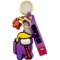 Брелок силіконовий з хлястиком Among Us 6 см (В асортименті)