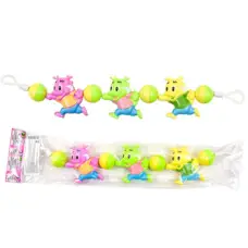 Брязкальце растяжка на коляску (тигрята, дракончики, собачки), 42x8x3 см