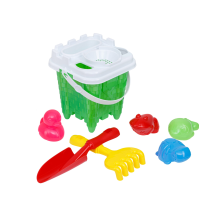 Набір дитячий Відро №5 + лопата, граблі, водні мешканці Бамсик, 1265