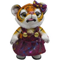 Іграшка музична рухома Тигрята-хлопчик, дівчинка, 26 см (В асортименті)