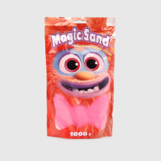 Кінетичний пісок magic sand у пакеті 39404-6 червоний, 1 кг стратег