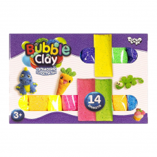 Креативна творчість "bubble clay" 14 шт рос/укр danko toys