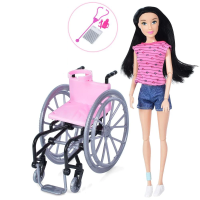 Лялька, 30 см, шарнірна, інвалідний візок (В асортименті)