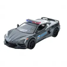Модель легкова corvette (2021) 5'' kt5432wpr police/firefighter метал. Інерція відкр. Дв. 2кол. Коробка