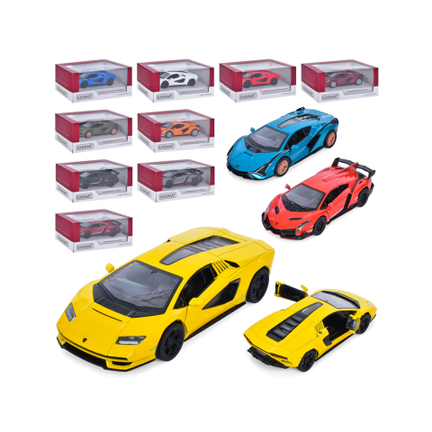 Металева інерційна легкова модель Lamborghini Collection 5", відкриваються двері (В асортименті)