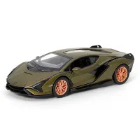 Металева інерційна легкова модель Lamborghini Sian 5", відкриваються двері (В асортименті)