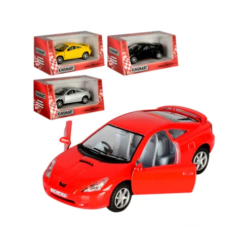 Металева інерційна легкова модель Toyota Celica 5", відкриваються двері (В асортименті)