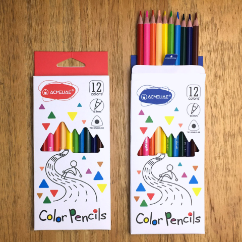 Олівці кольорові Acmeliae, 12 кольорів, трикутний корпус, 3 мм