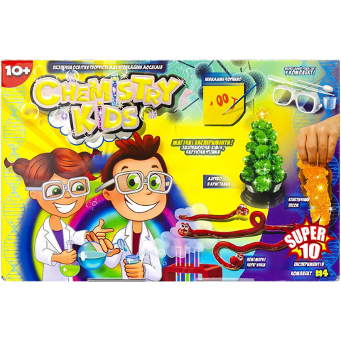 Набір для дослідів Chemistry Kids, російською/українською, Danko Toys