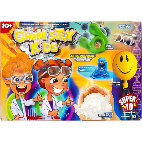Набір для дослідів Chemistry Kids, російською/українською, Danko Toys