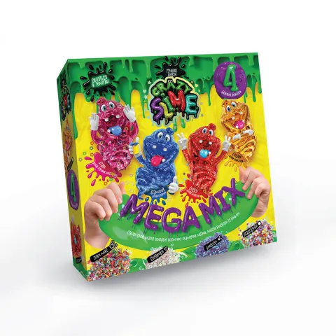 Набір для дослідів Crazy Slime 4в1 (українською/російською), Danko Toys