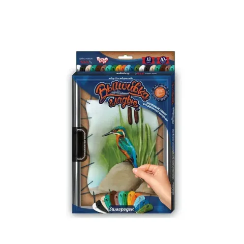 Набір для творчості Вишивка гладдю по номерам на розтяжці, Danko Toys