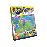 Набір креативної творчості Bubble Clay, вітражна картина (українською/російською), Danko Toys