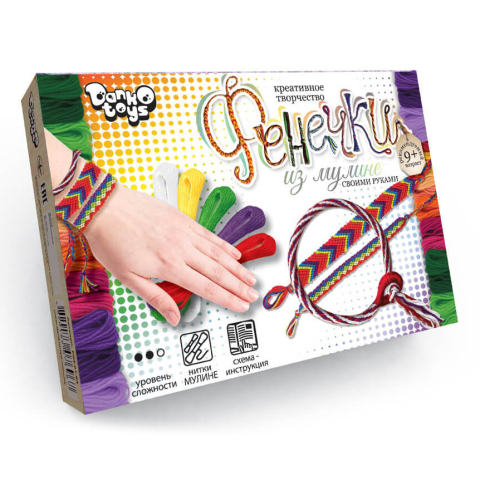 Набір креативної творчості Фенечки з муліне, Danko Toys