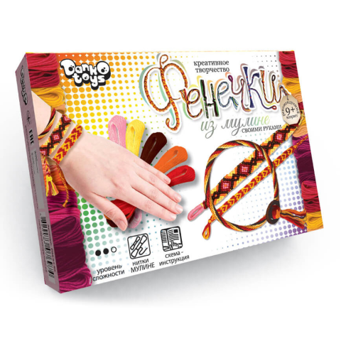 Набір креативної творчості Фенечки з муліне, Danko Toys