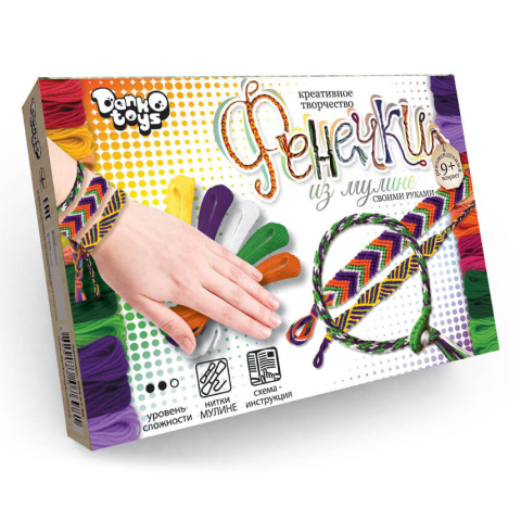 Набір креативної творчості Фенечки з муліне, Danko Toys