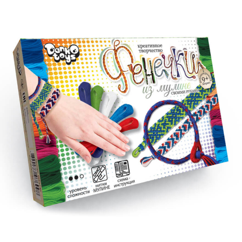 Набір креативної творчості Фенечки з муліне, Danko Toys