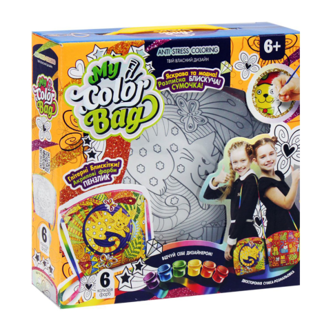 Набір креативної творчості, My Color Bag, Сумка-розмальовка, міні, MCOB-01-01/02/03/04/05