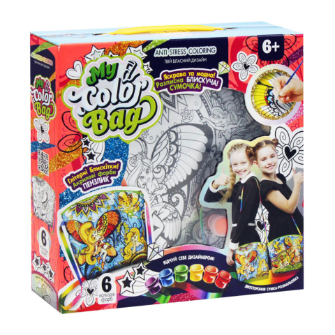 Набір креативної творчості, My Color Bag, Сумка-розмальовка, міні, MCOB-01-01/02/03/04/05