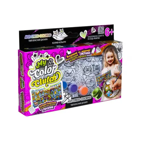 Набір творчості, My Color Clutch, Пенал-розмальовка, Danko Toys