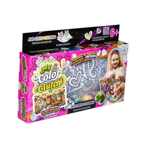Набір творчості, My Color Clutch, Пенал-розмальовка, Danko Toys