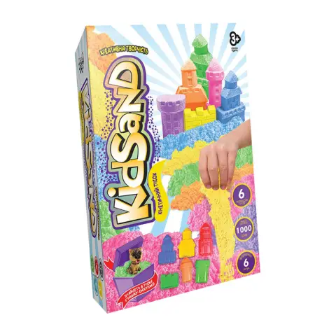 Набір творчості Кінетичний пісок Kidsand, коробка, 1000 г, укр/рос, Danko Toys