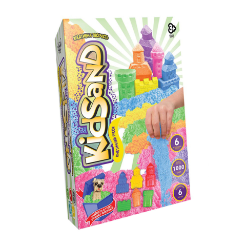 Набір творчості Кінетичний пісок Kidsand, коробка, 1000 г, укр/рос, Danko Toys