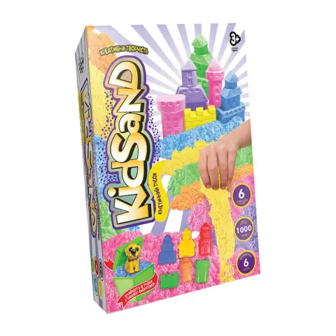 Набір творчості Кінетичний пісок Kidsand, коробка, 1000 г, укр/рос, Danko Toys