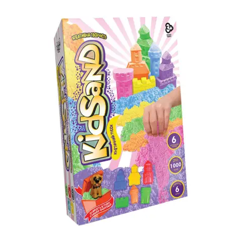 Набір творчості Кінетичний пісок Kidsand, коробка, 1000 г, укр/рос, Danko Toys