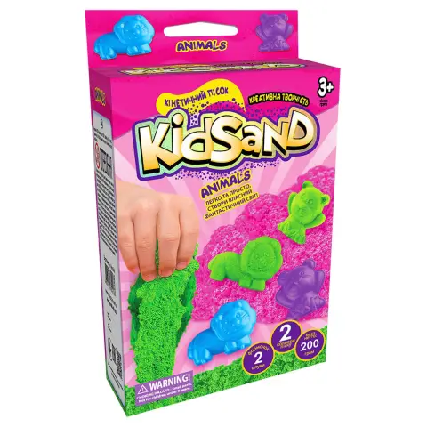 Набір творчості Кінетичний пісок Kidsand, коробка міні, 200 г, укр/рос, Danko Toys