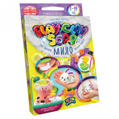 Набір творчості Пластилінове мило Play Clay Soap малий, рос, Danko Toys