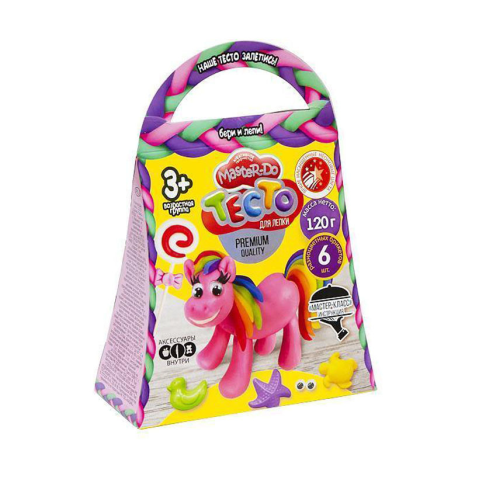 Набір творчості Тісто для ліпки Master Do Комільфо, 6 кольорів, Danko Toys