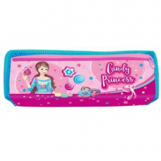Пенал на 2 блискавки kidis, серія candy princess (принцеси) mix