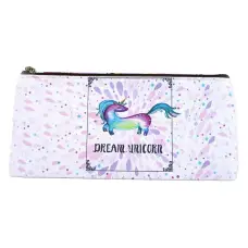 Пенал плоский Единорог, 1 отделение, 20x9 см (в ассортименте)