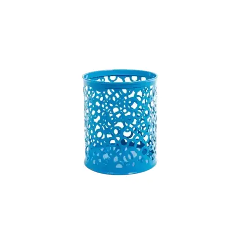 Підставка для ручок металева Кругла Кружочки, 8x10 см