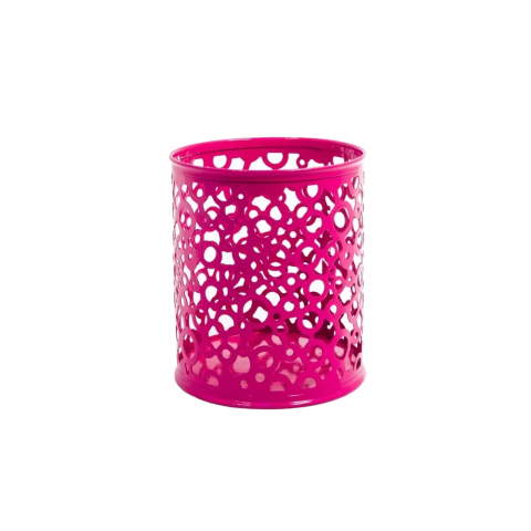 Підставка для ручок металева Кругла Кружочки, 8x10 см