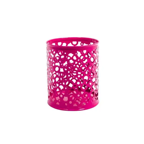 Підставка для ручок металева Кругла Кружочки, 8x10 см