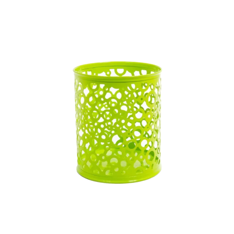 Підставка для ручок металева Кругла Кружочки, 8x10 см