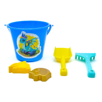 Пісочний набір Дракоша Максимус, відро, граблі, лопатка, 2 паски