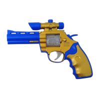 Револьвер на батарейках, світло, звук, MIC, 15x10x2 см, 0225-33