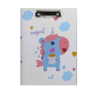 Планшет з лінійкою, А4 Єдиноріг, картон (В асортименті)