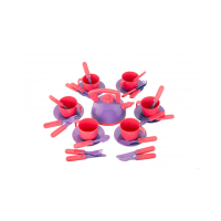 Посуд Кіндервей, 31 предмет, 30x17x18.5 см, у сітці (В асортименті)