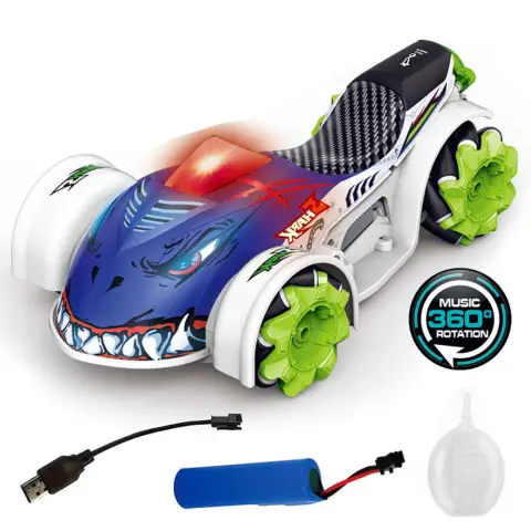 Машина-монстр на радіокеруванні, акумулятор, дрифт, музика, світло, дим, 31x15x17.5 см, 2288-21