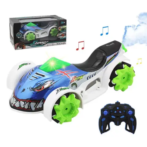 Машина-монстр на радіокеруванні, акумулятор, дрифт, музика, світло, дим, 31x15x17.5 см, 2288-21